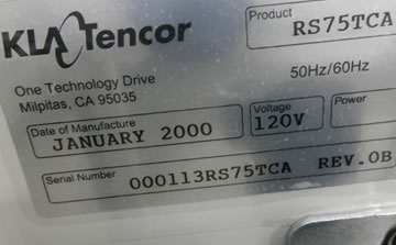 KLA RS75方阻測試儀